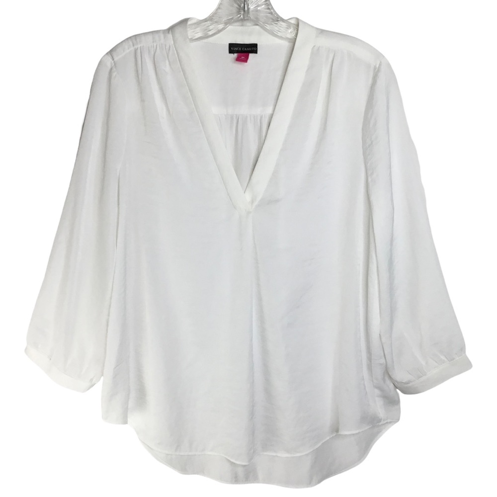 VINCE CAMUTO Rumple Fabric Blouse